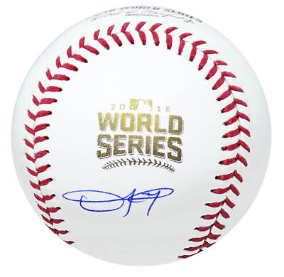 #ad Cubs DEXTER FOWLER Signed Rawlings Official 2016 World Series Baseball SCHWARTZ $147.26