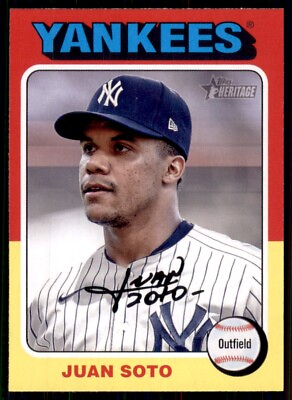 #ad 2024 Heritage Base #143 Juan Soto New York Yankees $1.49