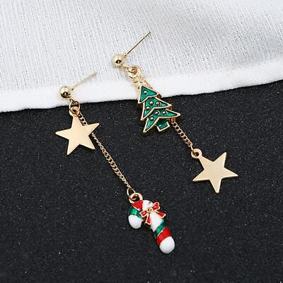 #ad Cartoon Cute Romantic Dangle Christmas Ear Studs Charms $5.25