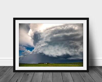 #ad Thunderstorm photography print scenic landscape wall art hanging storm picture $98.00
