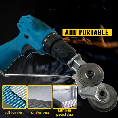#ad Electric Drill Plate Cutter Metal Sheet Cutter Tool Cut Plate Punch Scissors New $36.43