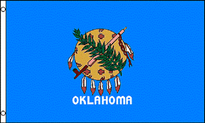 #ad 3x5 Oklahoma Flag 3#x27;x5#x27; House Banner grommets super polyester 100D $8.44
