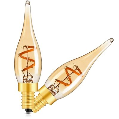 #ad Amber LED Candelabra BulbsLow Wattage Candle Bulbs Night Light Bulbs 15W 10W... $17.64