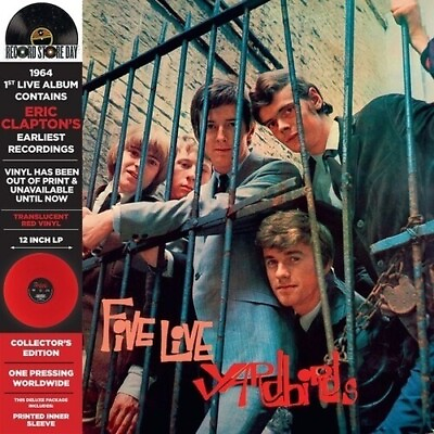 #ad Yardbirds Five Live Yardbirds 2024 RSD Translucent Red Colored Vinyl LP Sealed $28.97