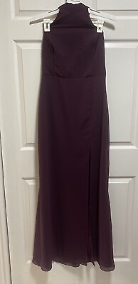 #ad Prom Gown With An A Line Neckline Gorgeous Gown That Ties Around The Neck $55.00