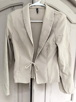 #ad 🌸 TRIXXI VINTAGE CAREER BELT KHAKI TAN BEIGE Jacket Dress Blazer Blouse Spring $14.95