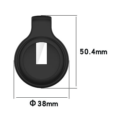 #ad Steel Clip Silicone Protective Case Cover Shell for Airtag Tracker Accessories $4.84