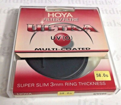 #ad Genuine Hoya 58mm UV 0 Ultra Slim Multi Coated Lens Protector Filter Japan MC $31.99