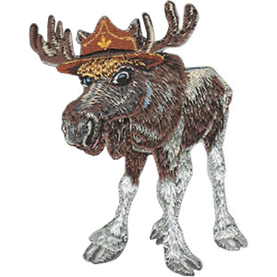 #ad Moose iron on PATCH embroidered APPLIQUE SOUVENIR CRAFT Animals Wildlife Nature $5.95