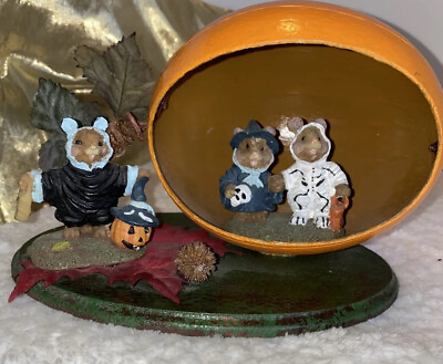 #ad Halloween mouse Children figurine trick or treaters costume pumpkin decoration $16.20