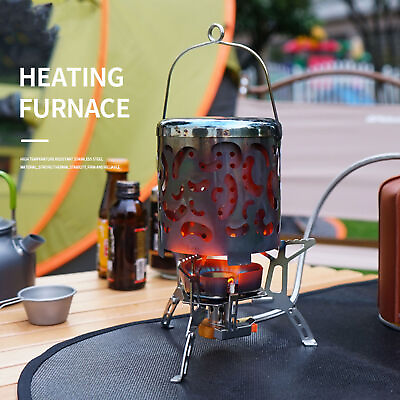 #ad Camping Mini Heater Stainless Steel Portable Heating Stove For Outdoor Winter CS $17.91