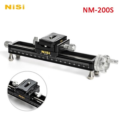 #ad NiSi NM 200S Mini Macro Focusing Rail Slider 360° Rotate Clamp DSLR Track Slider $135.00