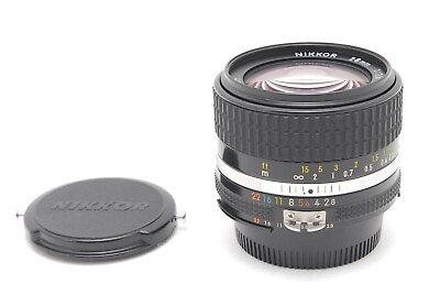 #ad 【MINT 】Nikon Nikkor Ais Ai s 28mm f 2.8 Wide Angle Camera Lens From JAPAN $269.99