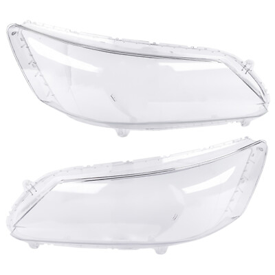 #ad Pair Front Headlight Cover for Honda Accord 2013 2015 Clear Headlight Lens Cover $68.39