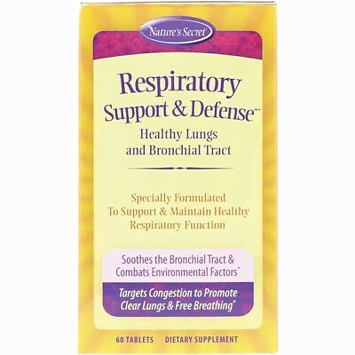 #ad Nature#x27;s Secret Respiratory Support amp; Defense 60 Tabs $15.08