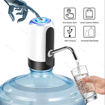 #ad Water Bottle Switch Pump Electric Automatic Universal Dispenser 5 Gallon USB $7.95