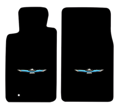 #ad New 2002 2005 Ford Thunderbird CARPET Black Floor Mats w Embroidered Bird Logo $134.90