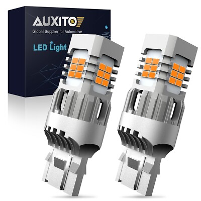 #ad AUXITO Canbus 7440 LED Signal Turn Light Lamps W21W Amber No Load Resistor Need $18.04