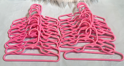 #ad 20 Doll Pink Hangers Fits 18 Inch American Girl Doll Clothes $9.99