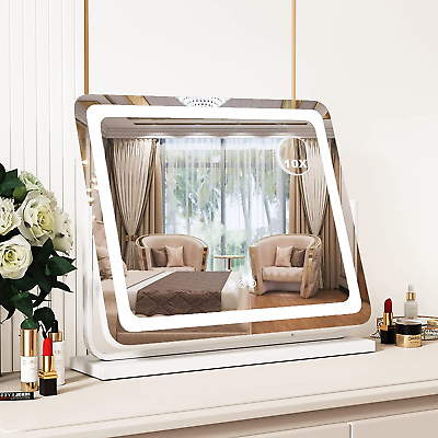 #ad Desk Mirror with Light Makeup Mirror with Lights Vanity Mirror with Lights Large $179.36