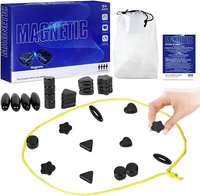 #ad Game Set Magnet Game 2024 Magnetic Board Game Family Board Games Set Portable Bo $9.72