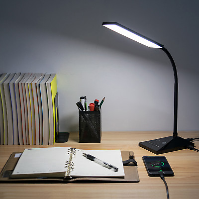 #ad 12W LED DeskLamp Flexible Gooseneck Table Lamp 5Color Temperatures Reading Light $23.20
