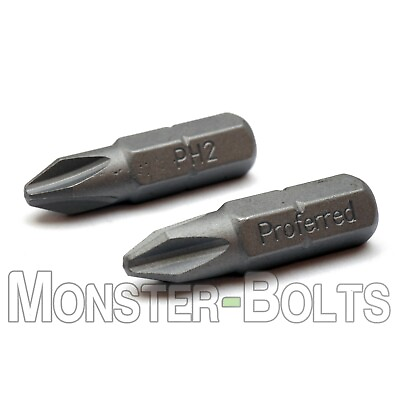 #ad Phillips Insert Drive Bits 1 4quot; Hex Shank S2 Steel Size PH1 PH2 or PH3 avail. $5.91