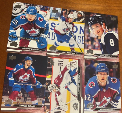 #ad Colorado Avalanche 2023 24 UD Series 2 Team Set 6 Cards Free Shipping Makar $2.99