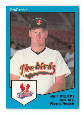 #ad 1989 ProCards Minor League Team Sets Matt Williams #1485 Phoenix Firebirds $1.50