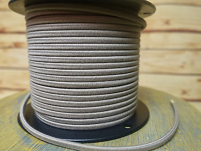#ad #ad Putty 2 Wire Cloth Covered Cord 18ga Vintage Style Lamps Antique Lights Cotton $1.29