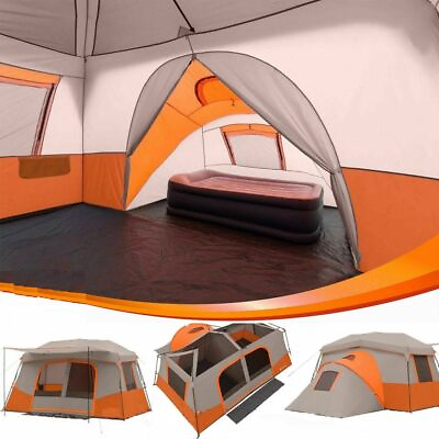 #ad 11 Person 3 Room Instant Cabin Tent Ozark Trail Outdoor Camping amp; Private Room $183.14