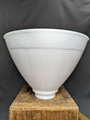 #ad #ad Vintage Basket Milk Glass Shade Difuser Art Deco Era Floor Lamp Replacement 6quot; $20.00